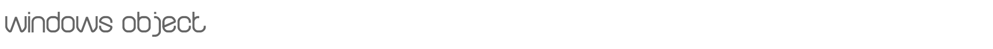 Windows Object windows object.ttf font preview